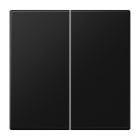 JUNG - TECLA X2 LS NEGRO MATE