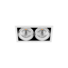 ARKOSLIGHT - Empotrable DUBBLE DOUBLE 1 FLOOD 40º 4K blanco texturizado