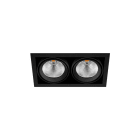 ARKOSLIGHT - Empotrable DUBBLE DOUBLE 1 MEDIUM 28º 3K negro texturizado