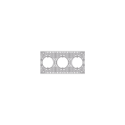 ARKOSLIGHT - Marco TRIMLESS para SHOT LIGHT 3 lámparas