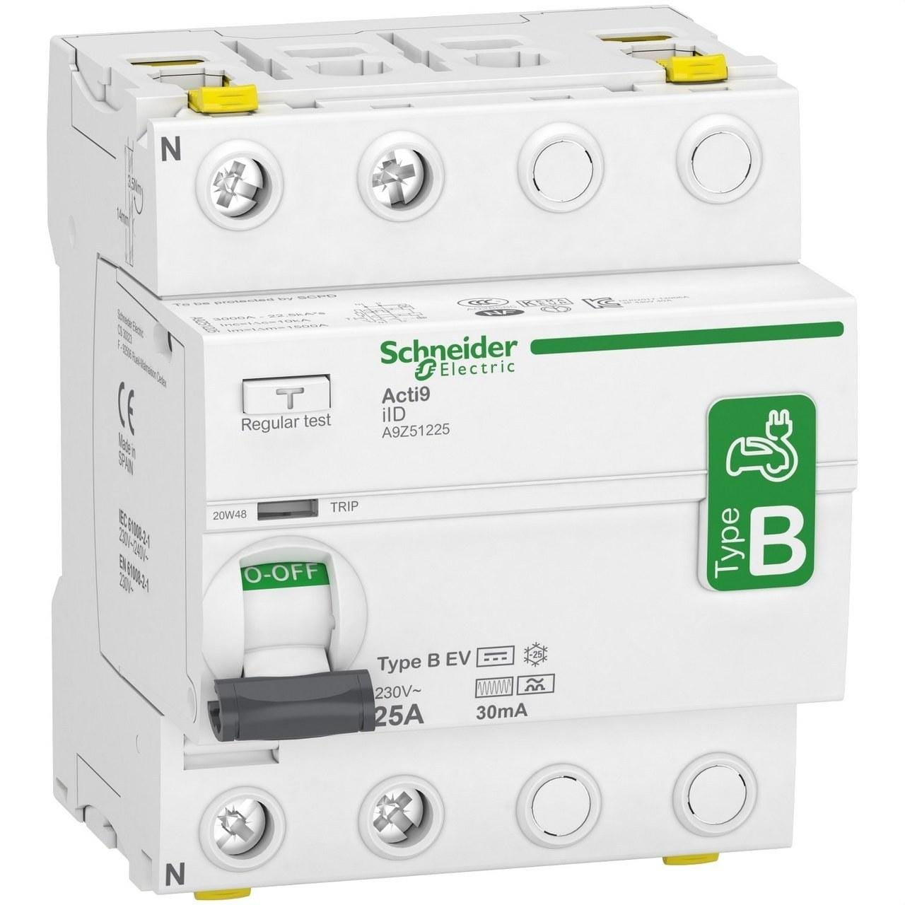 Schneider Electric - Disyuntor Acti9-Iid 2P 25A 30mA B EV