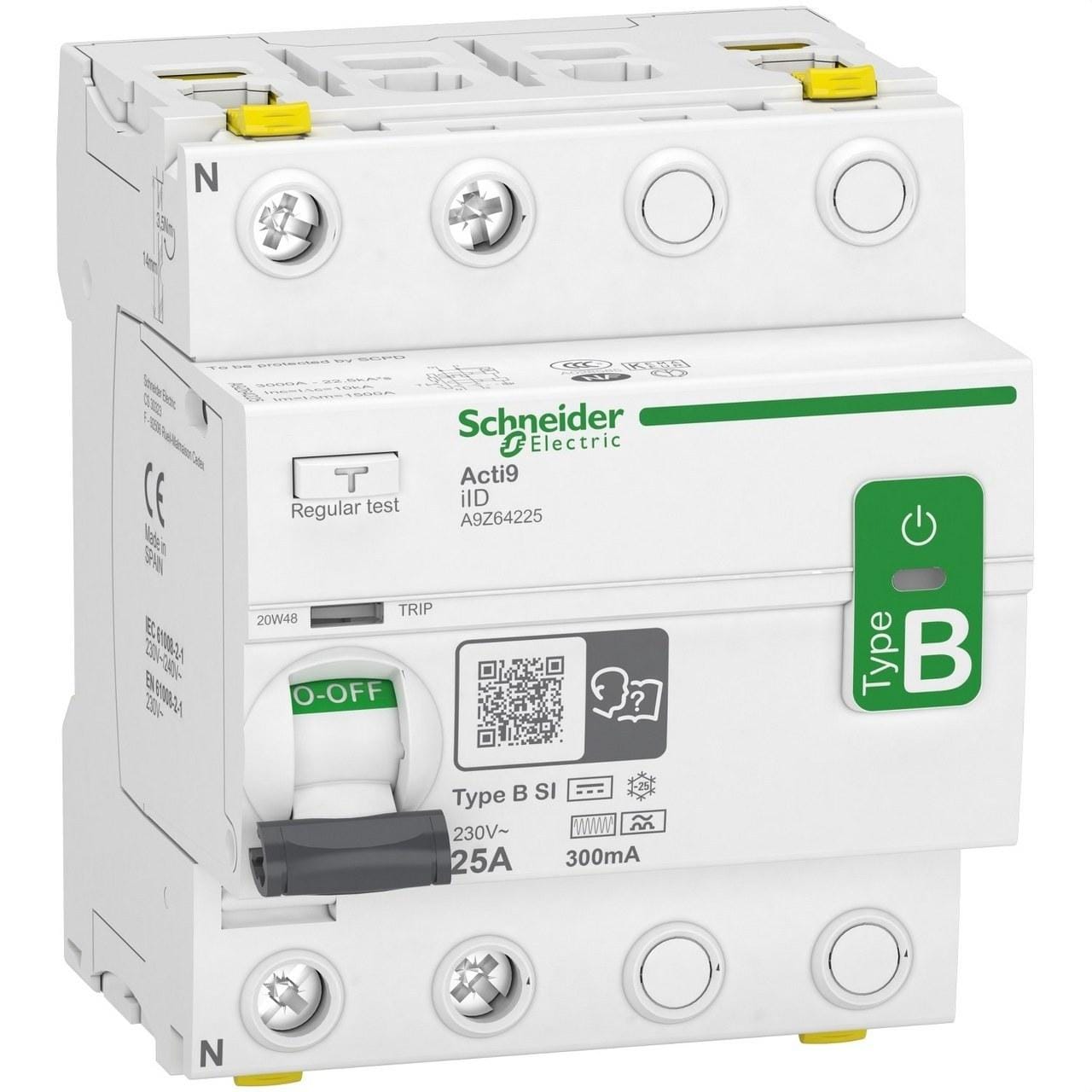 Schneider Electric - Disyuntor Acti9-Iid 2P 25A 300mA B SI