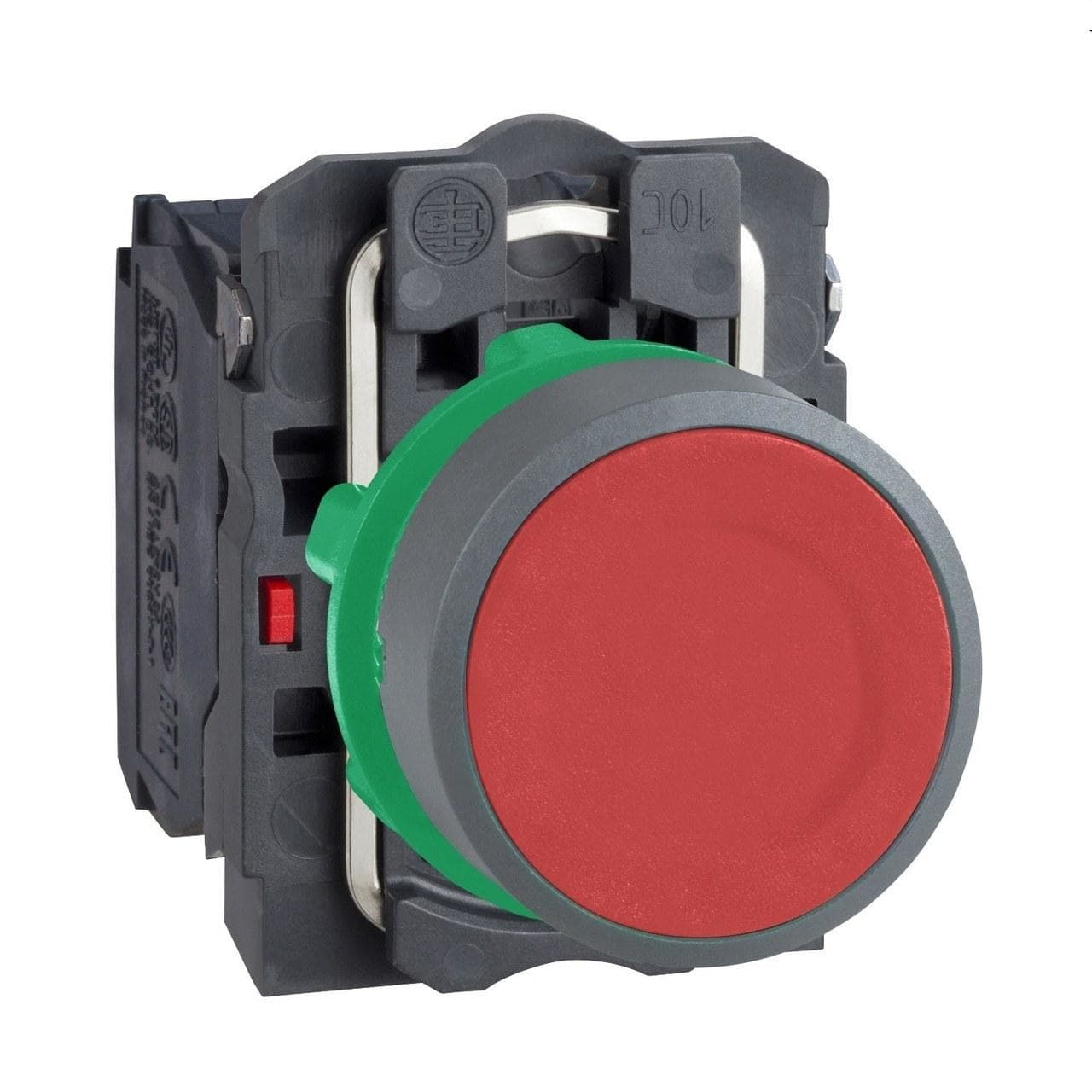 Schneider Electric - Pulsador XB5 rojo 1 NA+1 NC gris