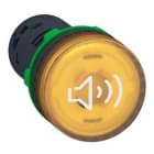 Schneider Electric - Zumbador luminoso amarillo continuo o intermitente 230/240V