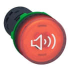 Schneider Electric - Zumbador luminoso rojo continuo o intermitente 110/120V