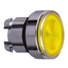 Schneider Electric - Cabeza pulsador luminoso ZB4 lente ranurada amarillo LED