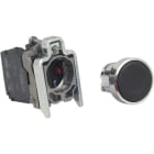 Schneider Electric - Pulsador rasante XB4 negro 1 NA+1 NC