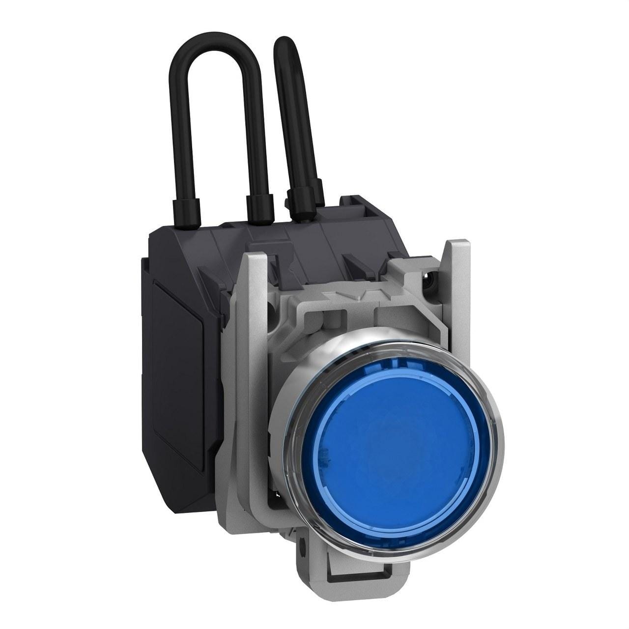 Schneider Electric - Piloto luminoso XB4 "push-to-test" azul 24x240V ATEX