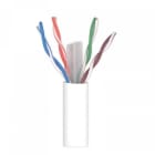 TELEVES - Cable datos DK6000 U/UTP Dca Cu 23AWG CAT6 diámetro 6,2mm LSFH 500m blanco