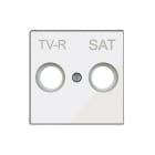 NIESSEN - Tapa toma TV-R/SAT Sky Niessen cristal blanco
