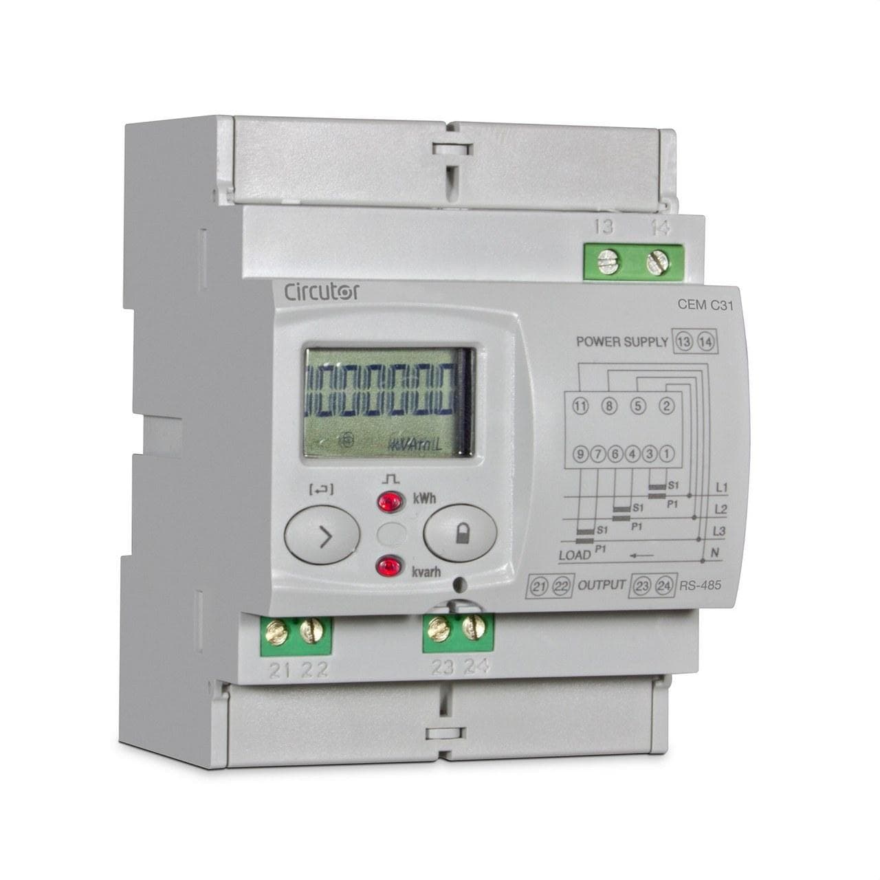 CIRCUTOR - CEM-C31-485-T1, CONTADOR DE ENERGÍA TRIFÁSICO INDIRECTO CON COMUNICACIONES