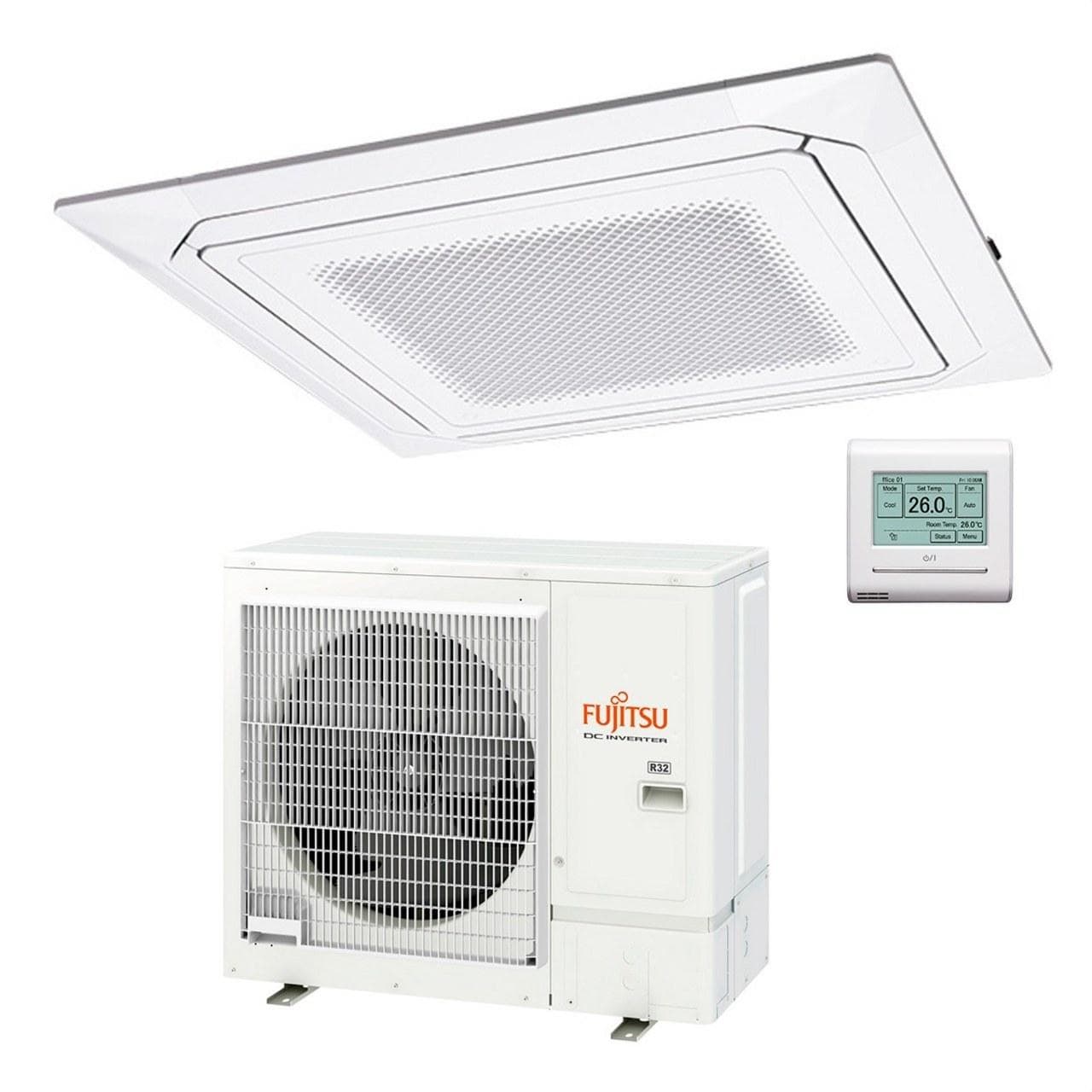 FUJITSU - Conjunto split cassette 1x1 airflow AUY80K-KA blanco