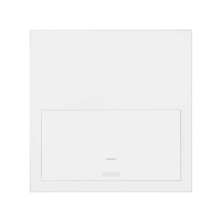 SIMON - Kit frontal SIMON 100 con 1 elemento interruptor IO SIMON blanco mate