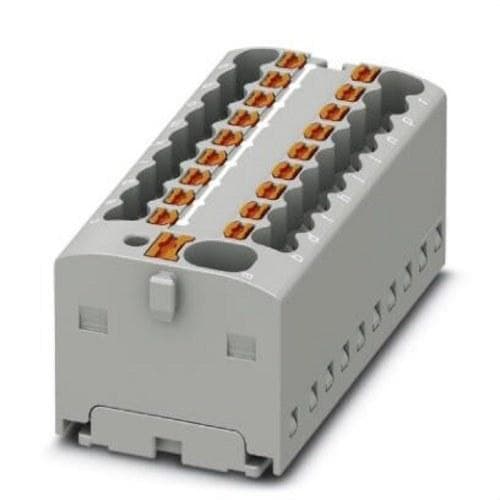 PHOENIX CONTACT - Bloque para distribución PTFIX 4/18X1,5 GY 450 V 17,5A conexión push-in gris