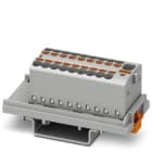 PHOENIX CONTACT - Bloque para distribución PTFIX 4/18X1,5-NS35 GY tensión nominal 500V 17,5A conexión push-in gris clase de montaje NS 35/7,5-NS 35/15