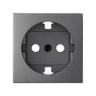 SIMON - Base de enchufe SIMON 82 schuko con embornamiento tornillo+tapa 16A titanio