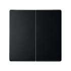 SIMON - Tecla doble SIMON 82 para mecanismos negro mate