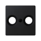 SIMON - Placa SIMON 82 toma R-TV SIMON 82 negro mate