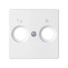 SIMON - Placa SIMON 82 toma R-TV blanco mate