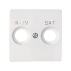SIMON - Placa SIMON 82 toma R-TV+SAT blanco mate