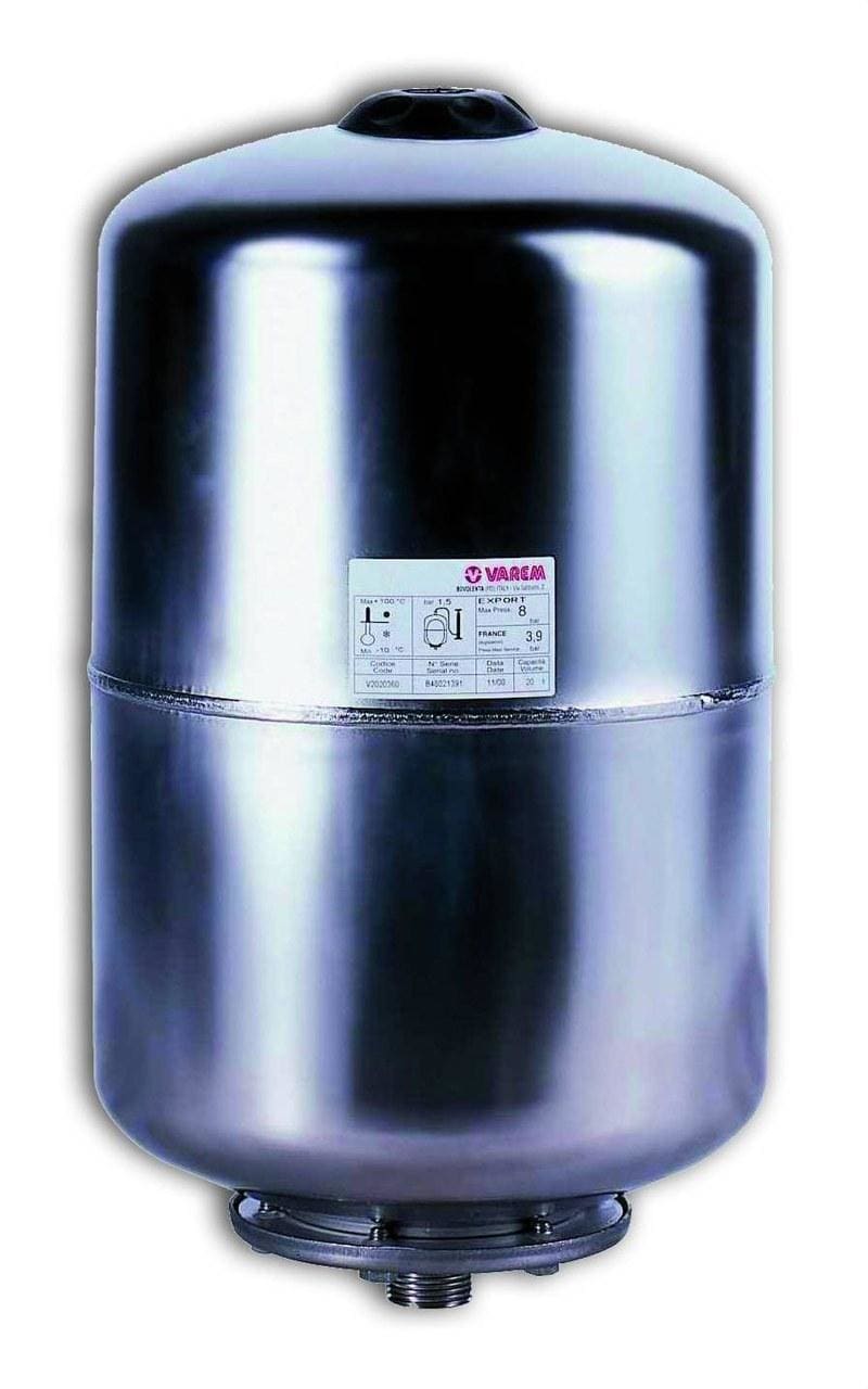 POTERMIC - Acumulador de agua caliente sanitaria INOXVAREM 20l vertical conexión 1" M