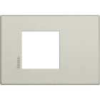 BTICINO - Placa embellecedora Axolute AIR de color Arena - 2 módulos