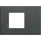 BTICINO - Placa embellecedora Axolute AIR de color Eclipse - 2 módulos