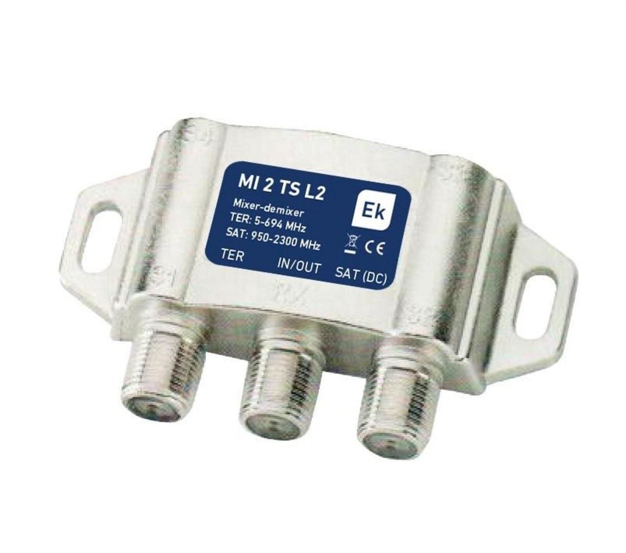 EK - Mezclador/desmezclador 2 entradas TER/SAT LTE2