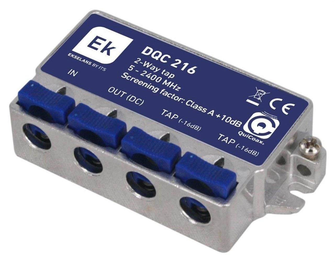 EK - DERIVADOR 2 SALIDAS 16DB QUICOAX