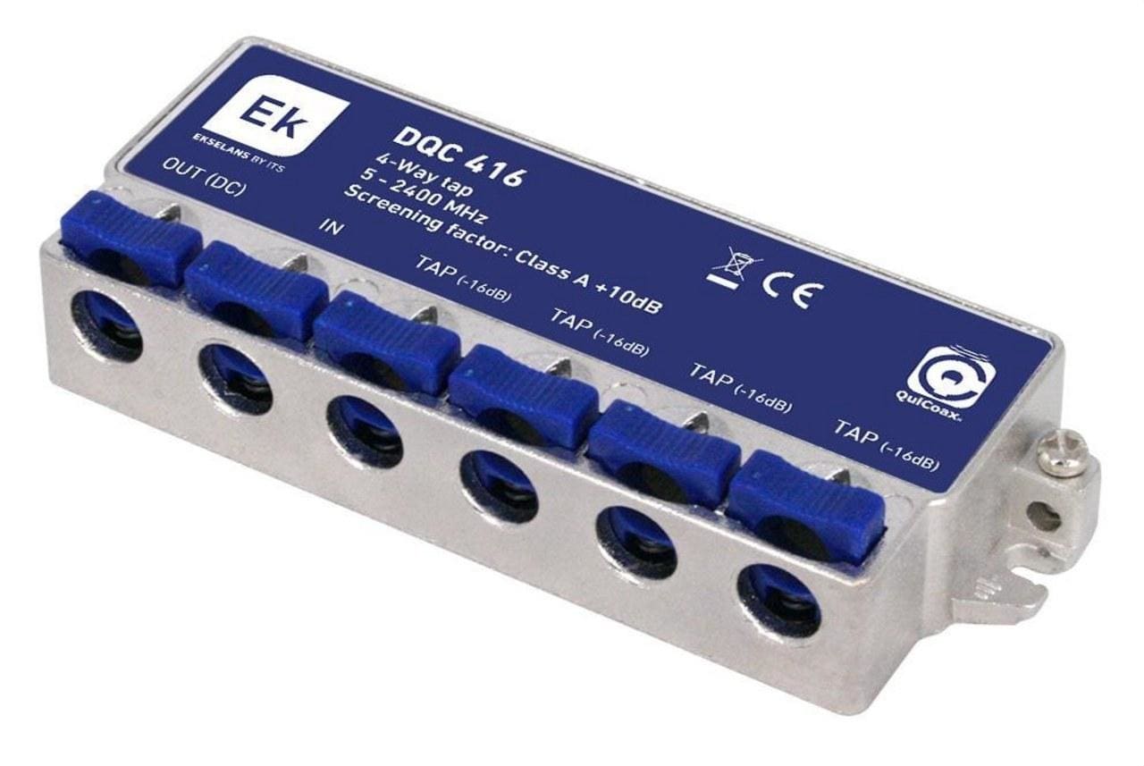 EK - DERIVADOR 4 SALIDAS 16DB QUICOAX
