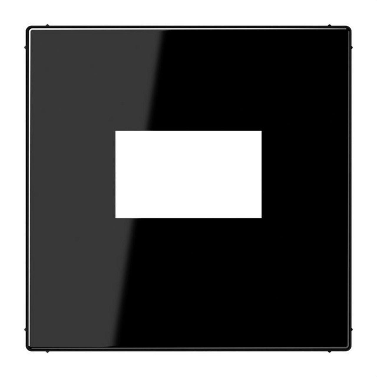 JUNG - PLACA TOMA USB LS NEGRO