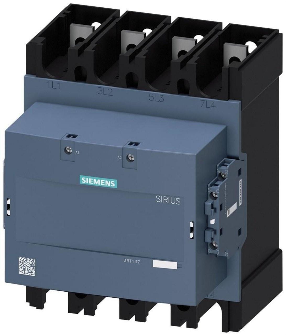 SIEMENS - Contactor de potencia AC-1 400A 40°C 4P Ue 1000V 100-250VDC, 0,8...1,1 Uc 100-250VAC 50/60Hz