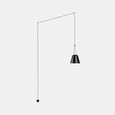 LEDS-C4 - Aplique ATTIC Conic Shape E27 23W negro