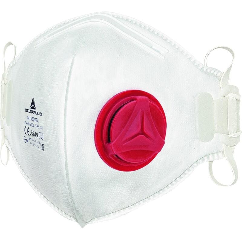 DELTA PLUS - Juego mascarilla M1300VB FFP3 con válvula blanco (10u)