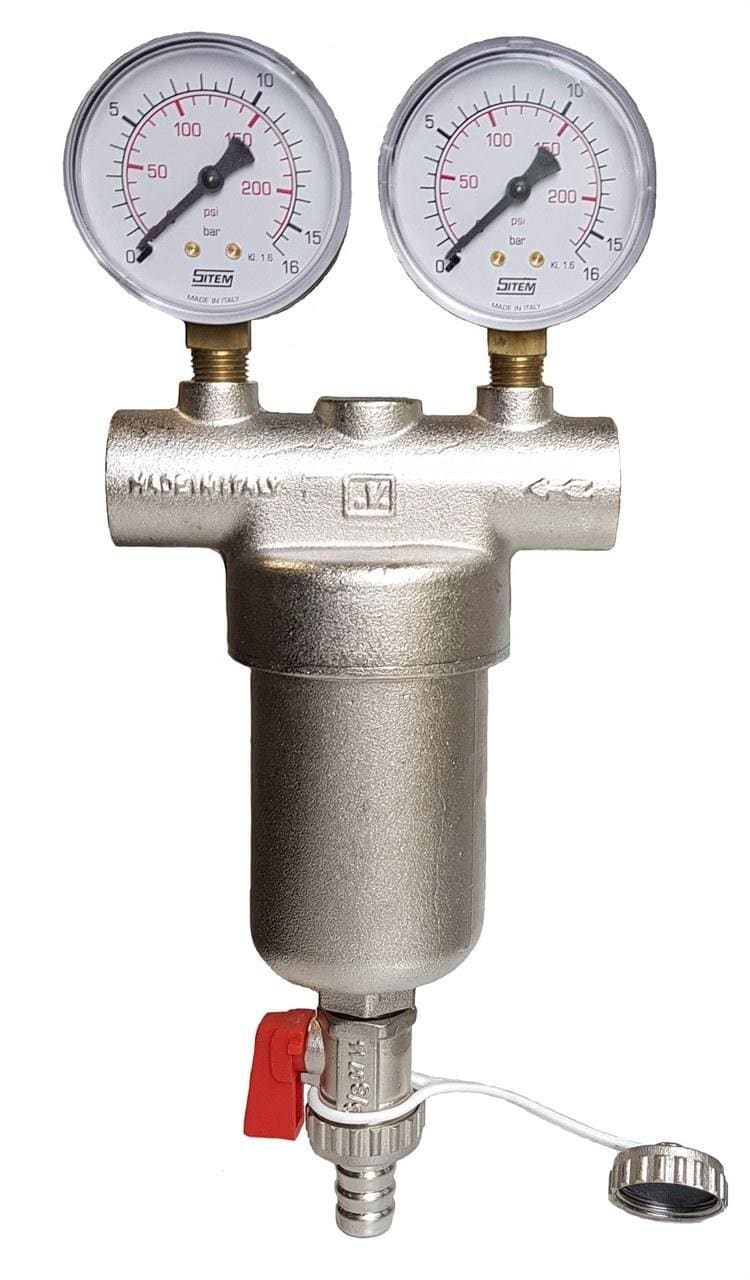 POTERMIC - Filtro autolimpiante AUTOLIMP 100 1/2" PN25 H-H 196-118mm para agua potable caudal máxima 2,0m³/h