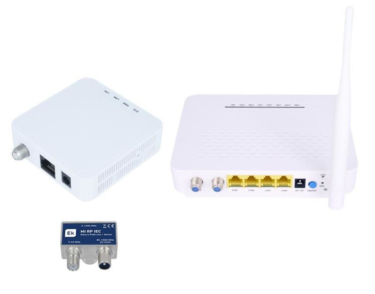 EK - Kit para extensión IPTV+WiFi por coax KIT IP-W