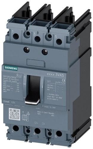 SIEMENS - AUT.3VA5 UL To.125 CL.PODER CT.M 35kA 480V 3 P,PROT.DISTRIBUCIONES TM210,FTFM