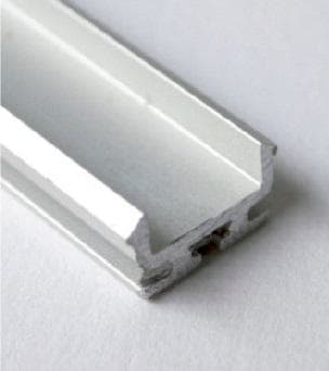 NEXIA - Perfil de aluminio de baja altura gris 200cm