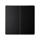 SIMON - Tecla doble SIMON 82 para doble cruzamiento negro mate