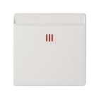 SIMON - Tapa SIMON 82 con visor interruptor de tarjeta blanco mate