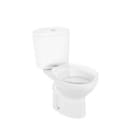ROCA - Taza juego fijación VICTORIA salida horizontal blanco