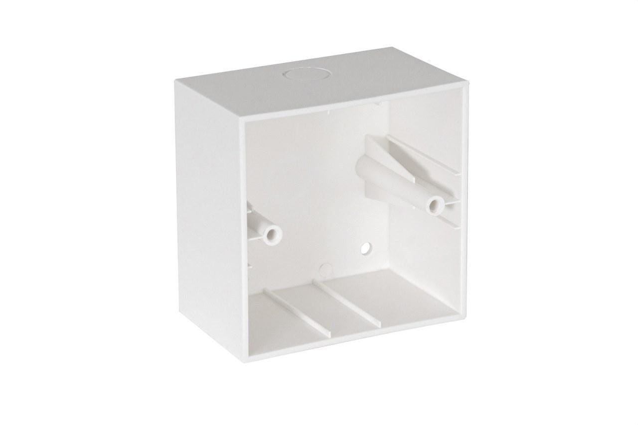 FONESTAR - Caja ABS estándar universal cuadrada de instalación en superficie para atenuadores de la serie DOT negro