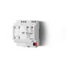 FINDER - Dimmer universal interfaz KNX SERIE 15, montaje carril 35mm, 2 salidas carga 400W, 230V AC