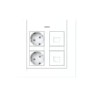 NIESSEN - Kit 2 columnas 2BL+2RJ superficie blanco