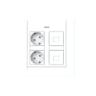 NIESSEN - KIT CAJA DE 2 COLUMNAS COMPLETA EMPOTRAR