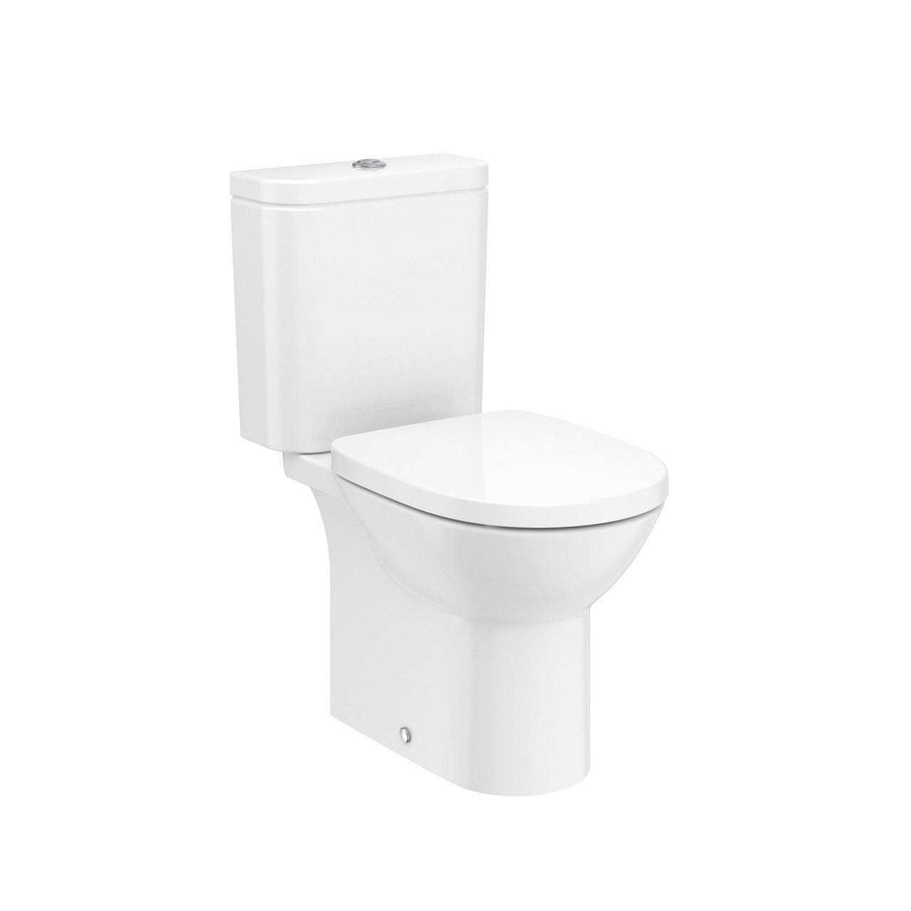 ROCA - Taza para tanque bajo Rimless salida dual blanco