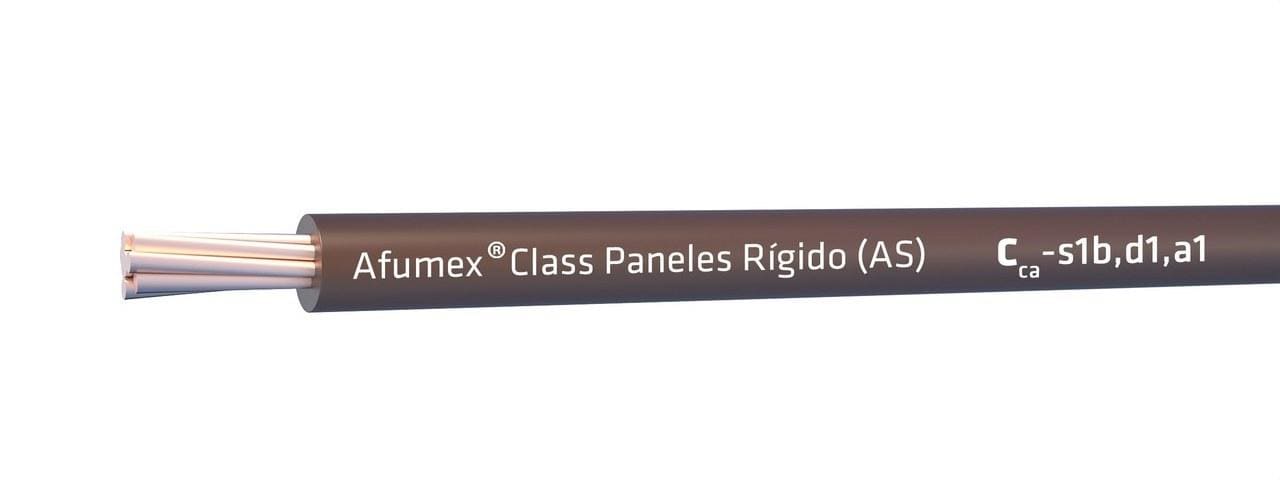 PRYSMIAN - Cable AFUMEX Class PANELES Rígido 750 V (AS) H07Z1-R (AS) Cca-s1b,d1,a1 1x10 (MARRON) ROLLO 100m