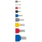 FLEXAQUICK - Puntera aislante doble DIN 2x0,50mm² largo 8 blanco