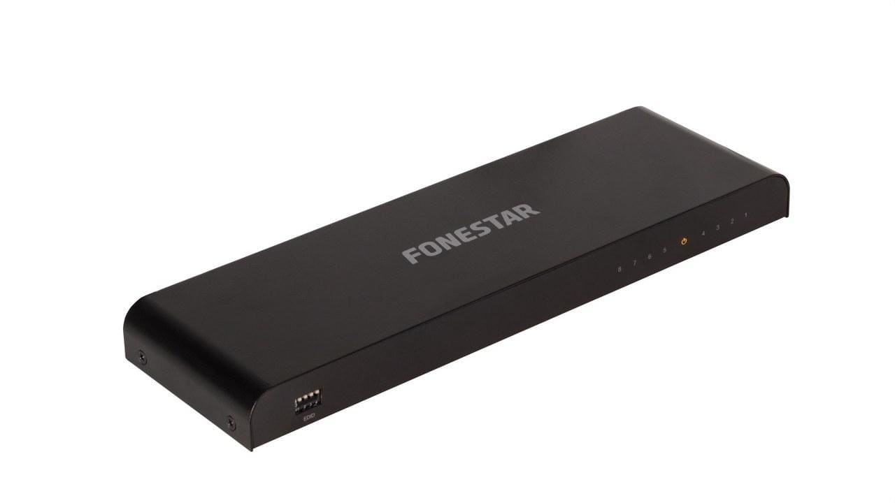 FONESTAR - Distribuidor HDMI 1x8 con ancho de banda 18 Gbps