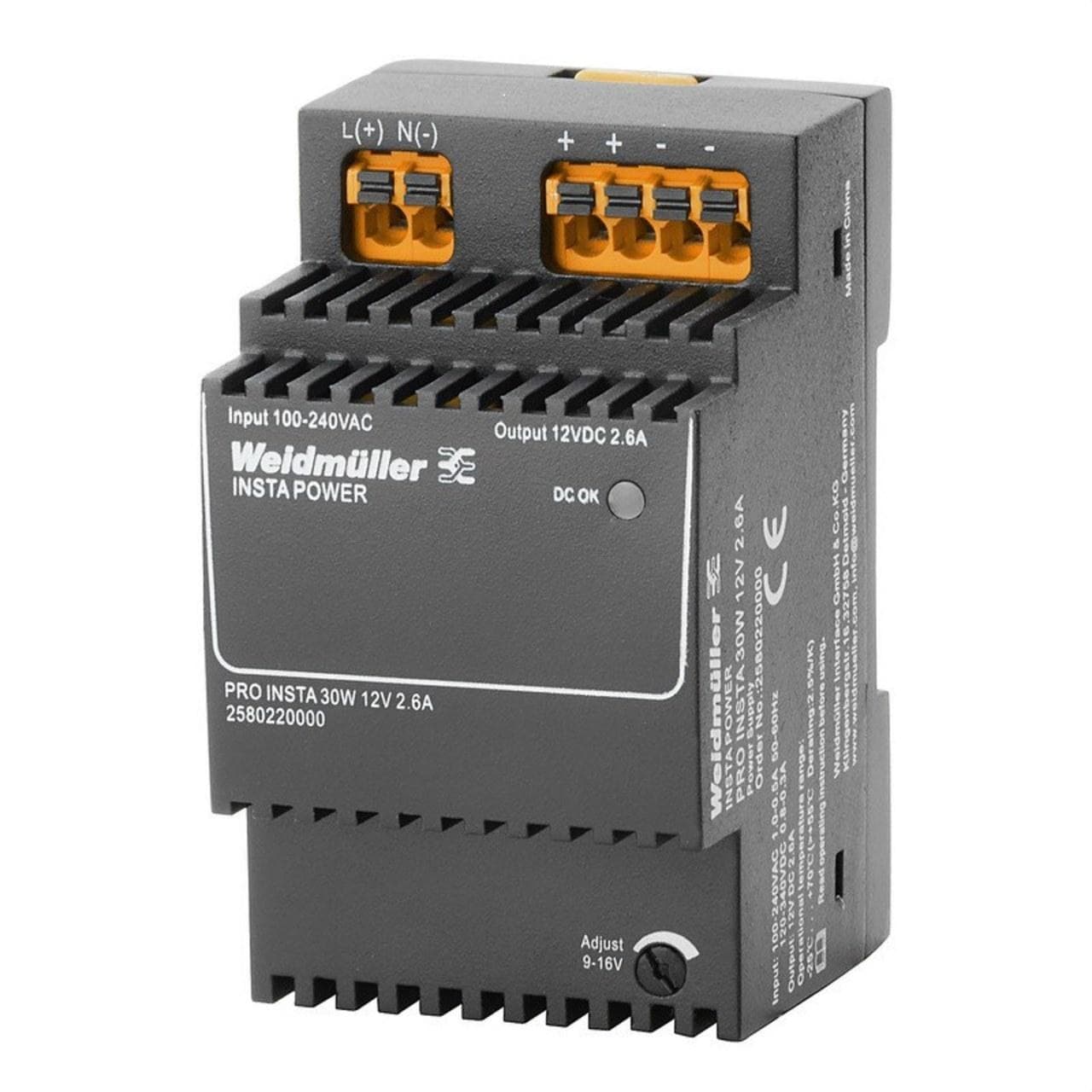 WEIDMULLER - Fuente alimentación Ecoline Power PRO INSTA 30W 12V 2.6A